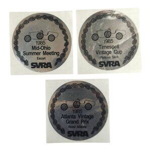 SVRA 1985 Mid Ohio Summer Meeting Timespell Cup Atlanta Grand Prix Sticker Lot